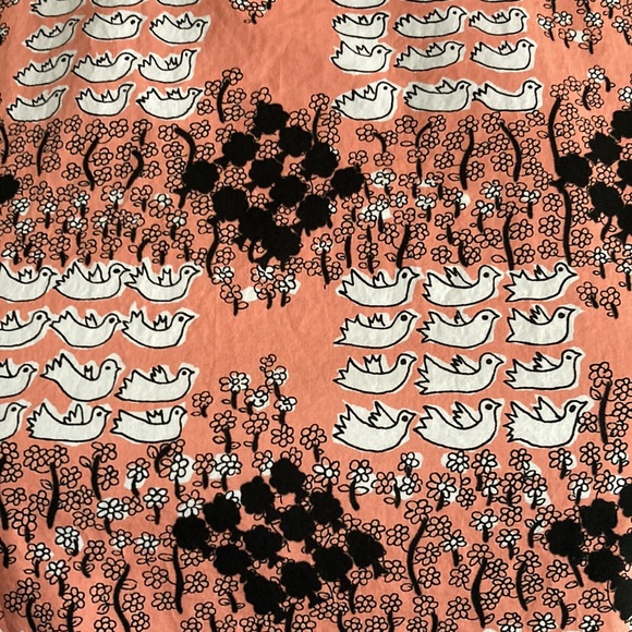 Marni sleeveless bird print cotton top with curved hem size 38 XS - Picture 2 of 11